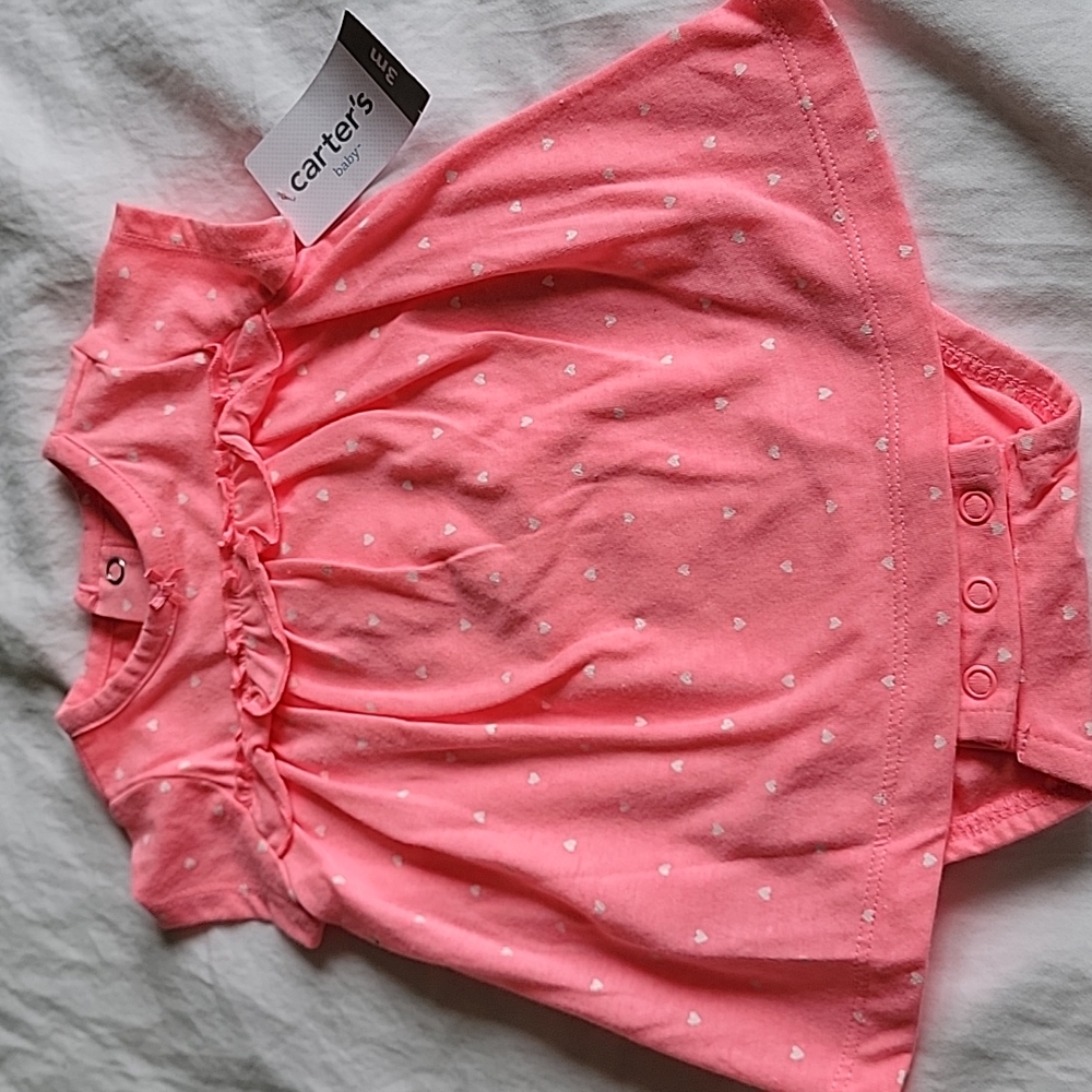 Carter's cute little heart outfit 3M NWT
